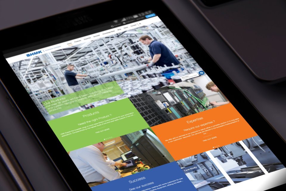 HMK Easy Edit Website on Tablet HMK Easy Edit Website on Tablet